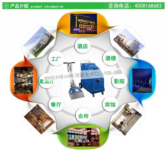 地毯機適用場(chǎng)所 地毯機,R-150SDV/VB-16寧靜型抽吸式洗地毯機(圖7)