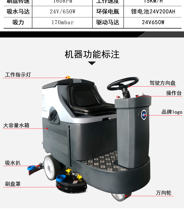 理仕洗地機工廠(chǎng) 理仕駕駛式掃地機.LS32洗地機(圖10)