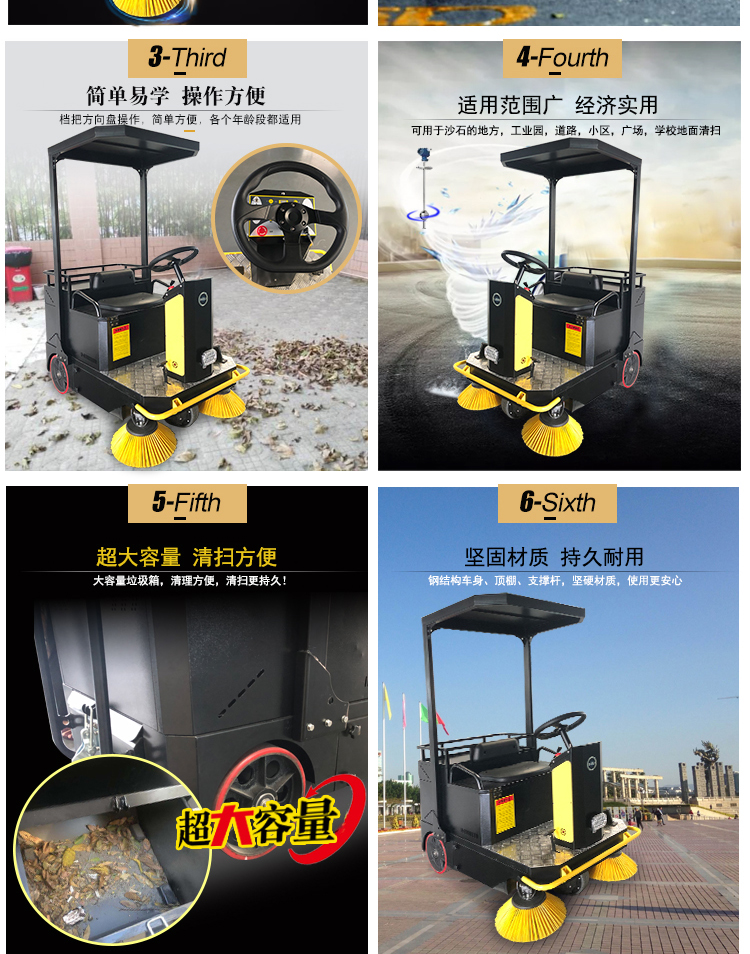 LISHI掃地車(chē)價(jià)格 理仕掃地機,LS1300駕駛式掃地機(圖7)