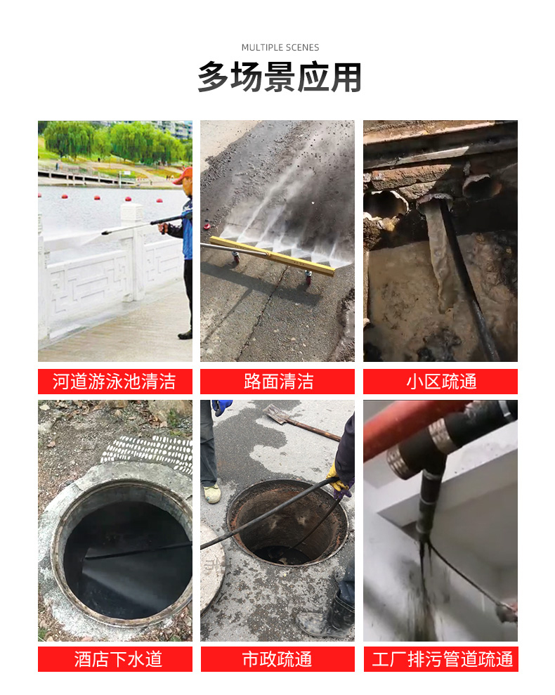 管道疏通高壓清洗機廠(chǎng)家 管道疏通高壓清洗機,大流量超高壓清洗機(圖2)